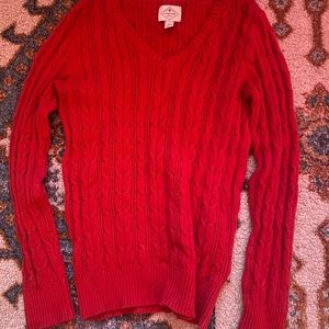 Red St Johns Bay knit sweater in great condition